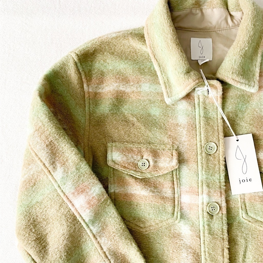 JOIE Plaid Shacket